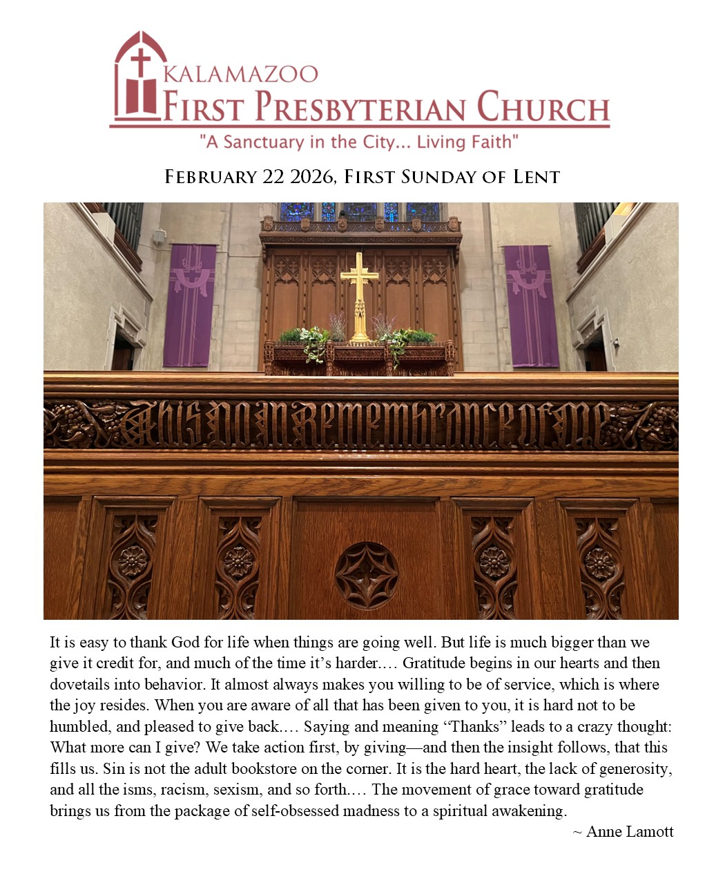 Glory to God: Unceasing Gratitude