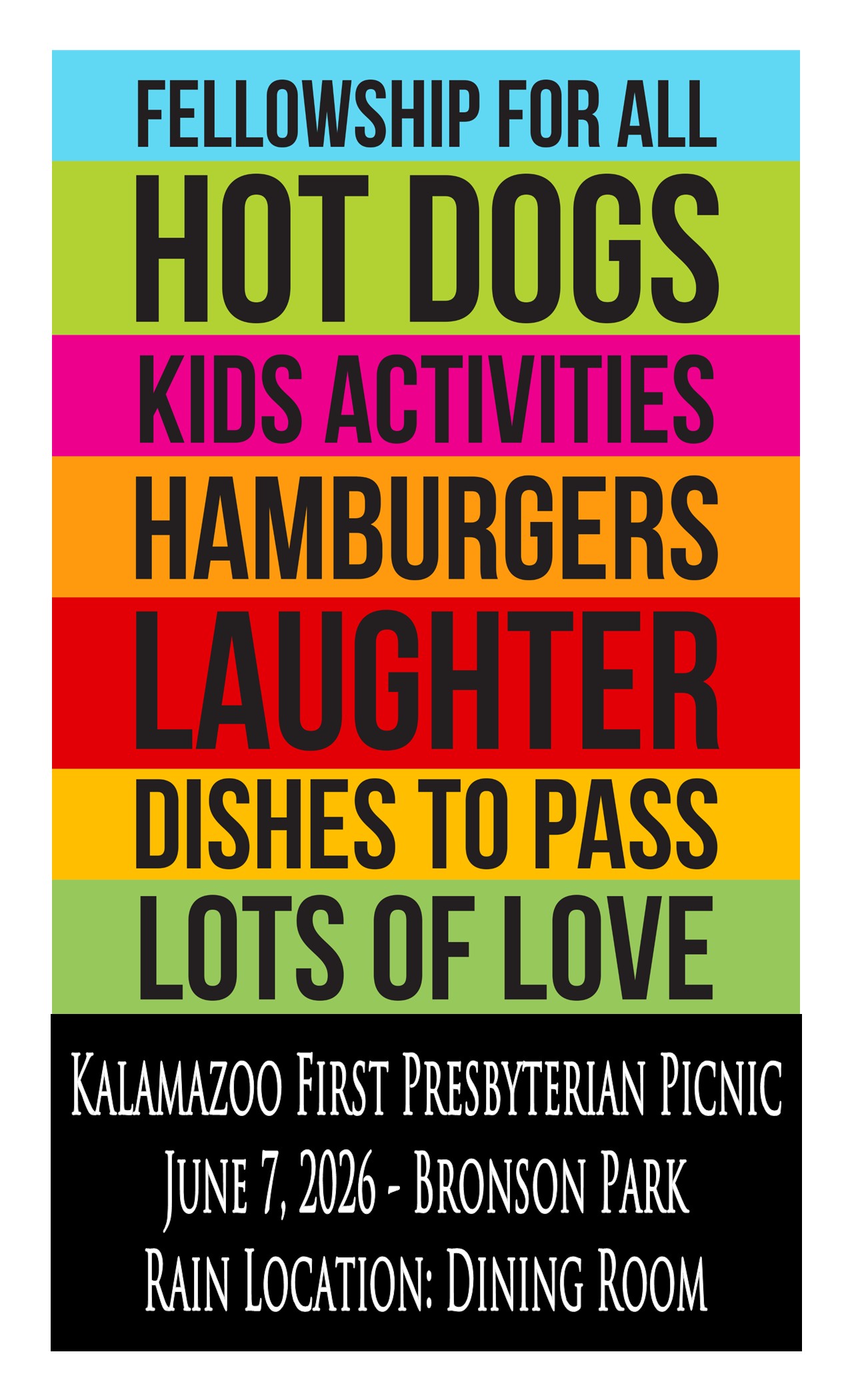 2026 Church Picnic Poster
